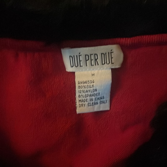 Due Per Due Vintage Silk Fur Lined Button Front Cardigan - Picture 4 of 4